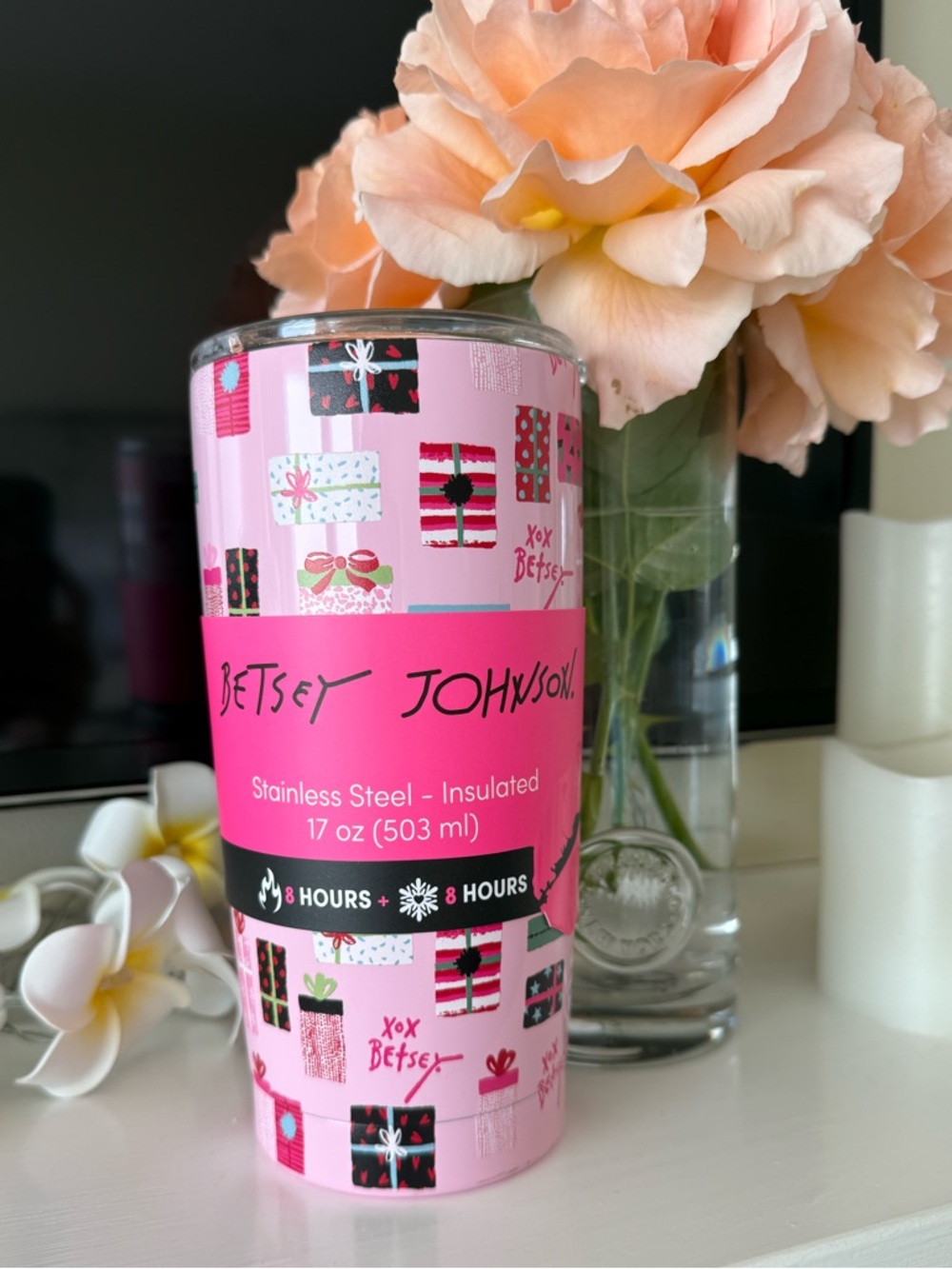 Betsey Johnson stainless steel 17 ounce insulated cup - Picture 3 of 7